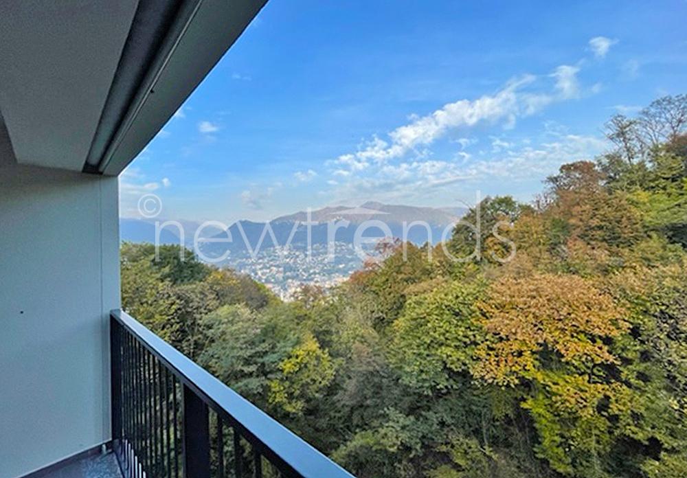 vendesi nuovo appartamento immerso nel verde a pedrinate: foto vista da balcone