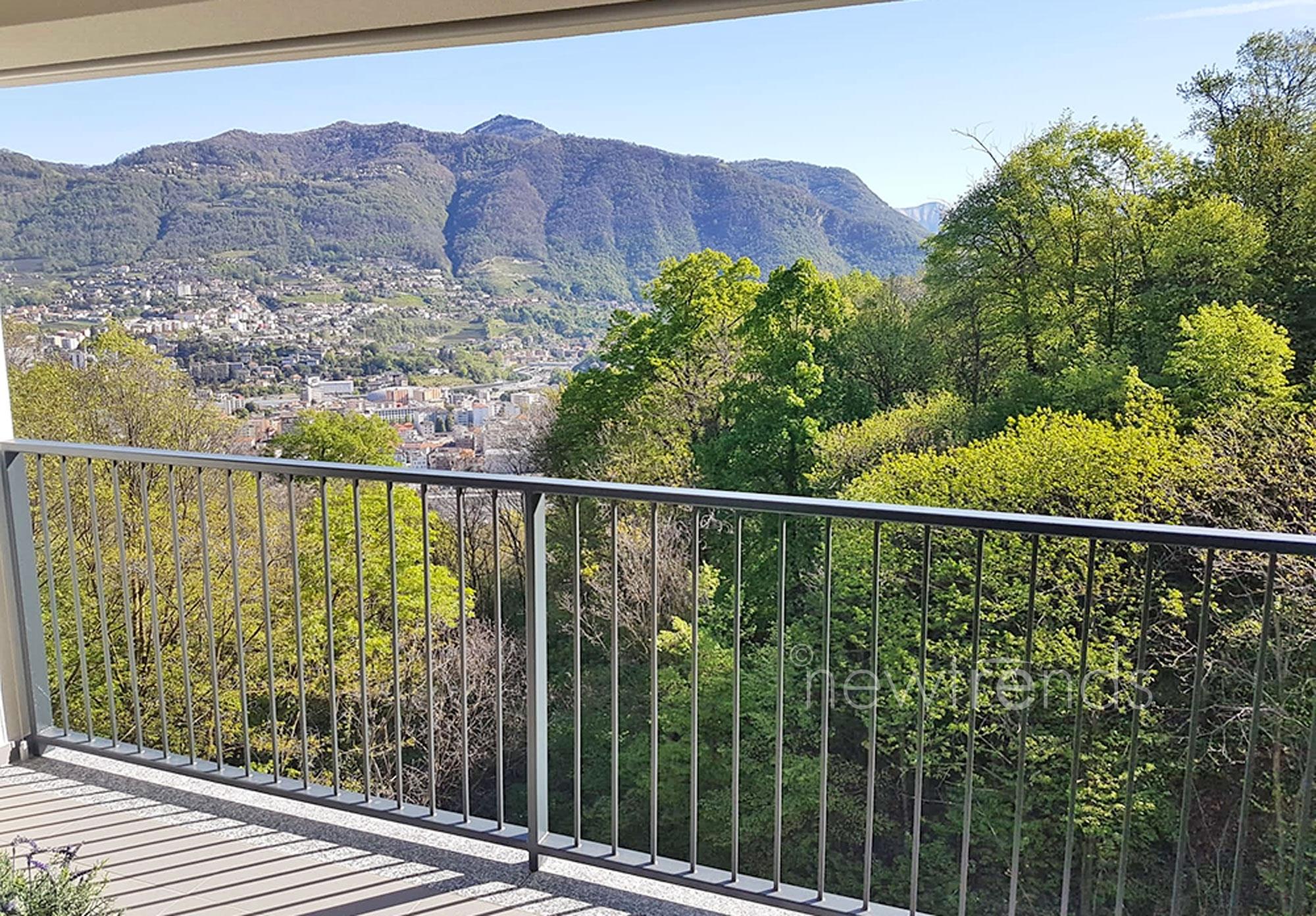 vendesi appartamento immerso nel verde a pedrinate: foto vista da balcone