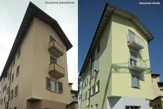Palazzina ristrutturata e rivenduta a Magliaso