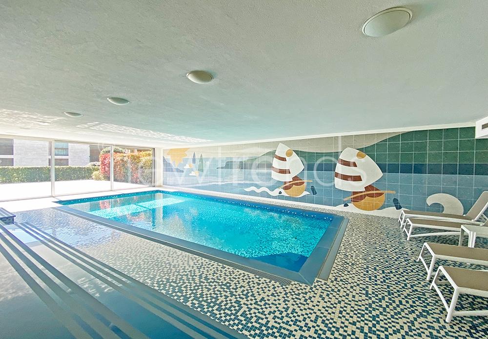 affittasi introvabile ufficio con piscina e stupenda vista lago a lugano: foto piscina